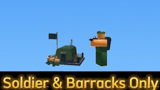 Soldier amp Barracks Only Challenge • Tower Battles [upl. by Fletch]