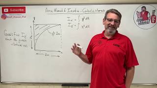 Statics Lesson 70  Area Moment of Inertia Calculus Method [upl. by Lipson]