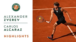 Alexander Zverev vs Carlos Alcaraz  Highlights Quarterfinals I RolandGarros 2022 [upl. by Tengdin]