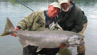 Huge Steelhead and Chinook Salmon Fishing Holidays in British Columbia Canada with FishSkeenacom [upl. by Ahtnahc]