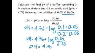 Buffer Calculations [upl. by Amil798]