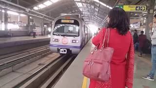 Delhi Metro Train  Complete Ride [upl. by Adamec430]