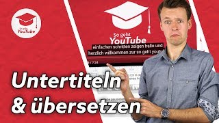 YouTube Untertitel  automatisch bearbeiten und übersetzen  WieGehtYouTube [upl. by Rebmyt]