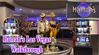 Harrahs Las Vegas Walkthrough Tour 2021 [upl. by Asserac]