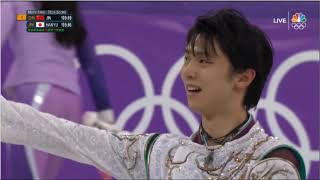 Yuzuru Hanyu 羽生結弦 JPN  2018 PyeongChang Figure Skating Mens Free Skate US NBC [upl. by Robbert123]