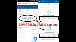 Dapat PULSA GRATIS RP100000 Dari Coinsid [upl. by Osnohpla]