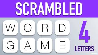 Scrambled Word Games  Guess the Word Game 4 Letter Words [upl. by Gruver]