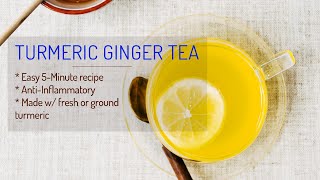 Turmeric Ginger Tea I Easy Immune Boosting amp Antiinflammatory recipe [upl. by Henka]