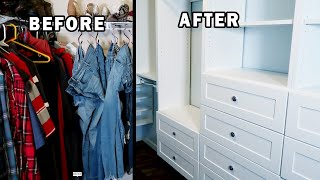 DIY Custom Master Closet upgrade Modular Closet System [upl. by Adnav]