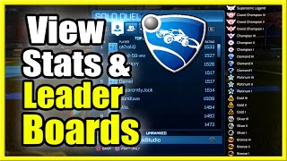 How to Check your Stats Ranked and Leaderboard Position in Rocket League Fast Method [upl. by Enelime]