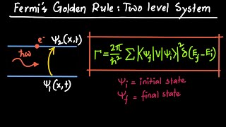 Fermis Golden Rule Explained  TwoLevel Systems [upl. by Alleyn989]