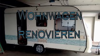 Unser WohnwagenProjekt Reparieren Renovieren umstylen [upl. by Yednarb]