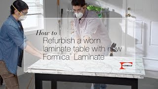 DIY with Formica Group How to Refurbish a Worn Laminate Table [upl. by Atila]