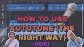 How To Use AutoTune On Garageband ios [upl. by Brittaney]