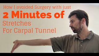 Wrist Exercises for Tendinitis Carpal Tunnel Syndrome  Avoid RSI injury in just 2 minutes a day [upl. by Jo-Anne]