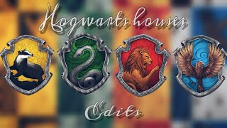 Harry Potter Hogwarts houses edits✨ [upl. by Ymorej5]