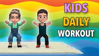 Kids Daily Workout  Fun Exercises At Home [upl. by Aremaj193]