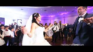 Amazing Turkish and Italian wedding entrance with crazy Lebanese Drummers 9  wwwmelbournefilms [upl. by Irtak]