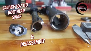 Savage 10110 Bolt Head Swap Caliber Change amp Bolt Disassembly [upl. by Vargas]