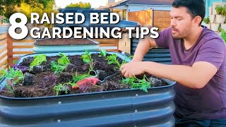 8 Of My BEST Raised Bed Gardening Tips [upl. by Waxman]