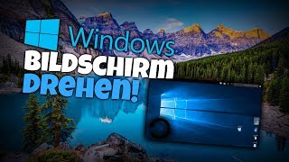 2024 BILDSCHIRM DREHEN WINDOWS 1087  GERMAN TUTORIAL  GANZ EINFACH  HD [upl. by Enilrad315]