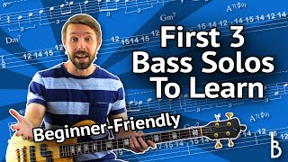 3 Easy Bass Solos To Get Started Even If You’ve Never Taken A Bass Solo [upl. by Urita888]