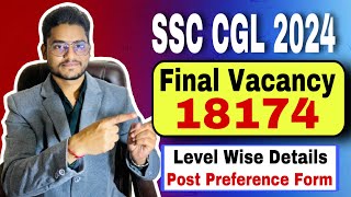 SSC CGL 2024 Final Vacancy Details  How to Fill Post Preference Form [upl. by Anerda]