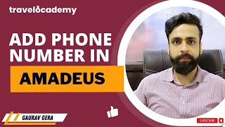 How to add phone number amp email address to PNR  Amadeus Session 6  GDS Travel Training  IATA [upl. by Nereen252]