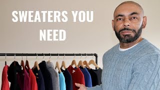 The 7 Types Of Sweaters Every Man NeedsMy Sweater Collection [upl. by Aratnahs]