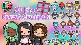 TOCA LIFE WORLD ALL FREE SECRET CRUMPETS IN BOP CITY  Toca Boca  NecoLawPie [upl. by Alard803]