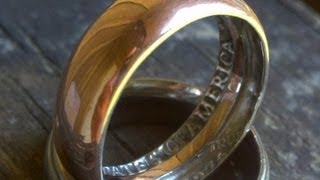 How To Make a Ring with a Coin in home AMAZING [upl. by Arnold]