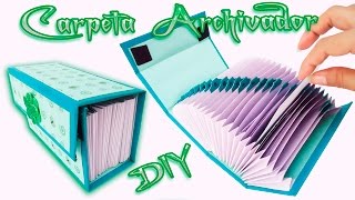 Carpeta Archivadora Scrapbook carft Diy  Folder o Caja archivador [upl. by Epilihp]