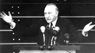 Konrad Adenauer  Rede im Bundestag 21091949 [upl. by Aikam233]