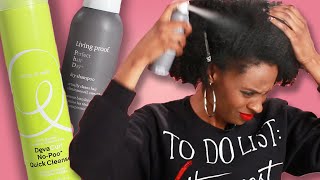 Women With Natural Hair Try Dry Shampoo [upl. by Sherborn]