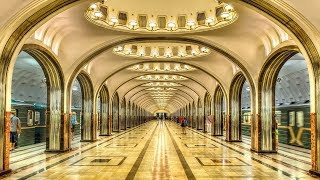 The Top 7 Most Beautiful Moscows Metro Stations [upl. by Milicent]