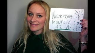 Video 462 NORSKPRØVE MUNTLIG A2 B1 eksempler [upl. by Musa]