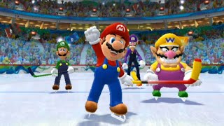 Mario and Sonic at the Olympic Winter Games Wii  Festival Mode 2 Team [upl. by Weitzman719]