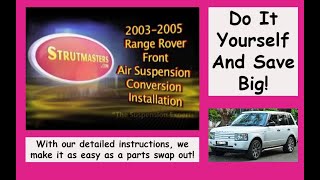 Range Rover Front Suspension Conversion Kit Installation Highlights By Strutmasters [upl. by Ahsinej]