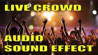 LIVE AUDIENCE CROWD SOUND EFFECT  PERFECT FOR MUSICIANS [upl. by Ley]