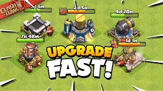 Secrets to Upgrade Your Base Fast Clash of Clans [upl. by Yeoj]