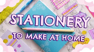 DIY STATIONERY IDEAS 3 🌜HANDMADE NOTEBOOK STICKERS PEN HOLDER🌛 HOMEMADE SCHOOL SUPPLIES [upl. by Jasen]