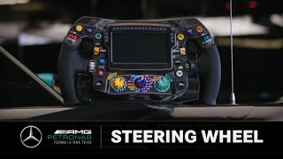 Mercedes F1 Steering Wheel EXPLAINED [upl. by Enelrihs]