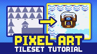 Pixel Art Tileset Tutorial Top Down Pixel Art [upl. by Nikolos259]