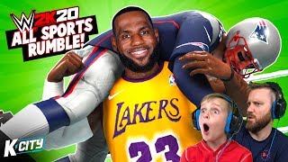 ALL SPORTS Royal Rumble NFL and NBA Superstars in WWE 2k20 KCITY GAMING [upl. by Esadnac]