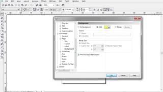How to change Background Color in CorelDRAW [upl. by Nirmak510]