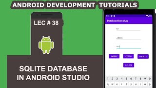 SQLite Database in Android Studio  38  Android Development Tutorial for Beginners [upl. by Genni403]