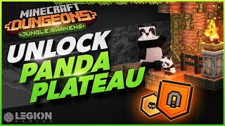 How To Unlock Panda Plateau  New SECRET LEVEL  Minecraft Dungeons Jungle Awakens DLC [upl. by Fuhrman]