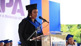 Palabras de Agradecimiento  LI Graduación UAPA 2017  Licda Natividad Martínez López [upl. by Kcirredal]