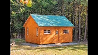 quot16X24 Vermont Cottage  Option Bquot  DIY Post amp Beam Tiny House  Sold in 3 Sizes amp 5 Formats [upl. by Atims]