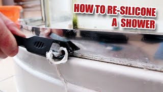 How to PROPERLY ReSilicone a Shower [upl. by Rudich]